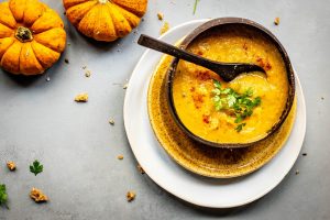 Pumpkin Soup with Ginger & Masala