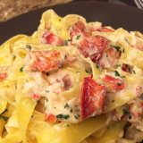 Fettuccine Alfredo with Lobster