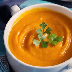 coconut curry carrot soup