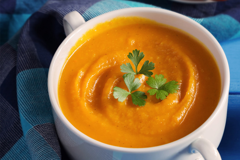 coconut curry carrot soup